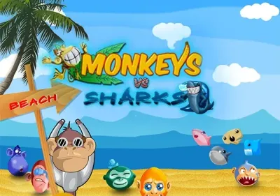 Monkeys Vs Sharks HD